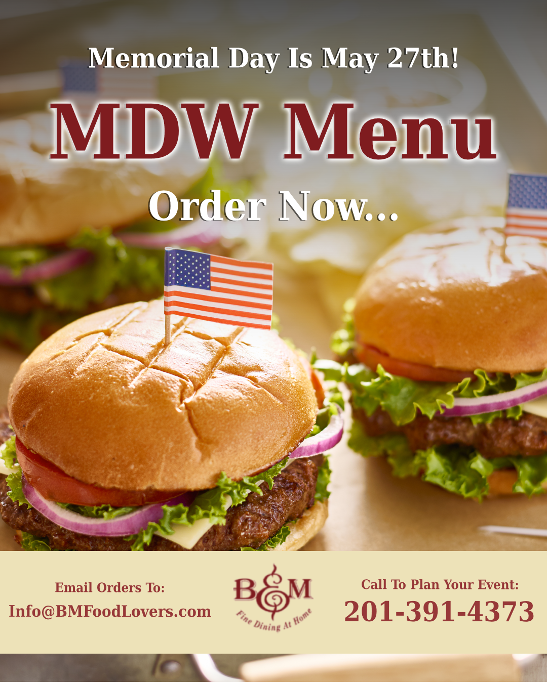 Holiday Menus B&M Market Gourmet Market, Butcher, Catering, And